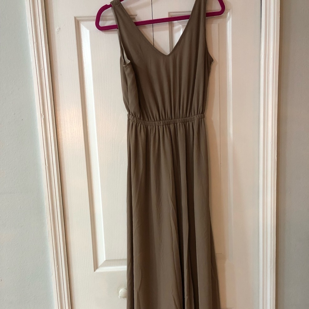 Show Me Your Mumu KENDALL DRESS in DUNE CHIFFON